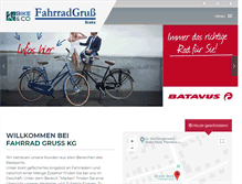 Tablet Screenshot of fahrradgruss.de